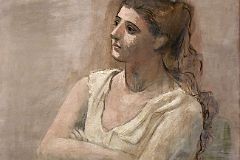 Pablo Picasso 1923 Woman in White - New York Metropolitan Museum Of Art